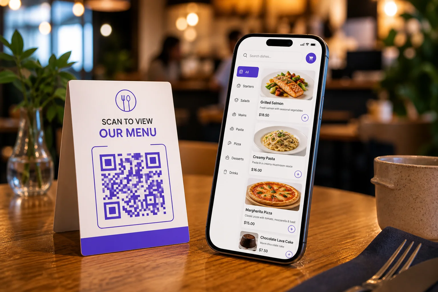 QR menü ve dijital adisyon