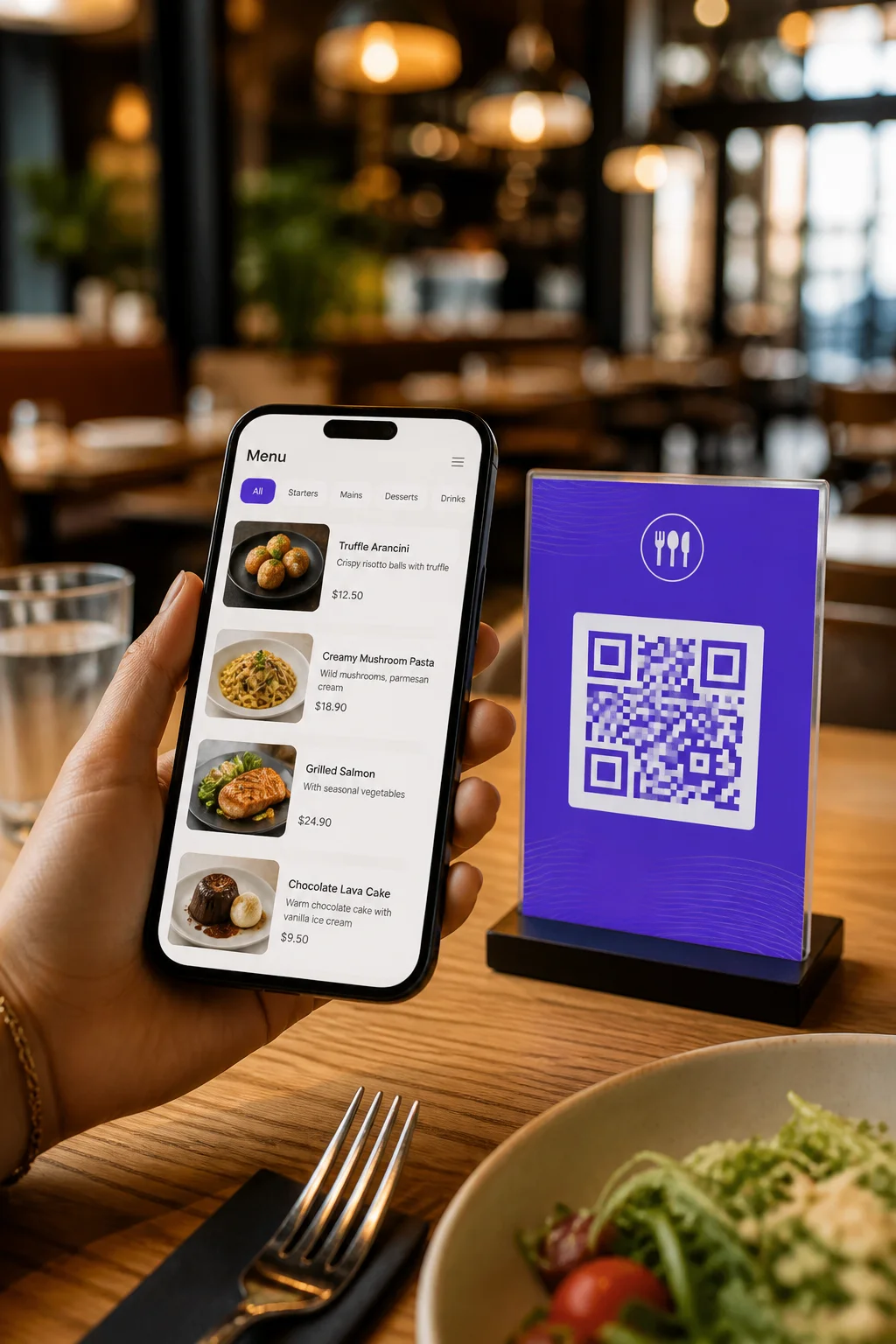 QR menü ile sipariş